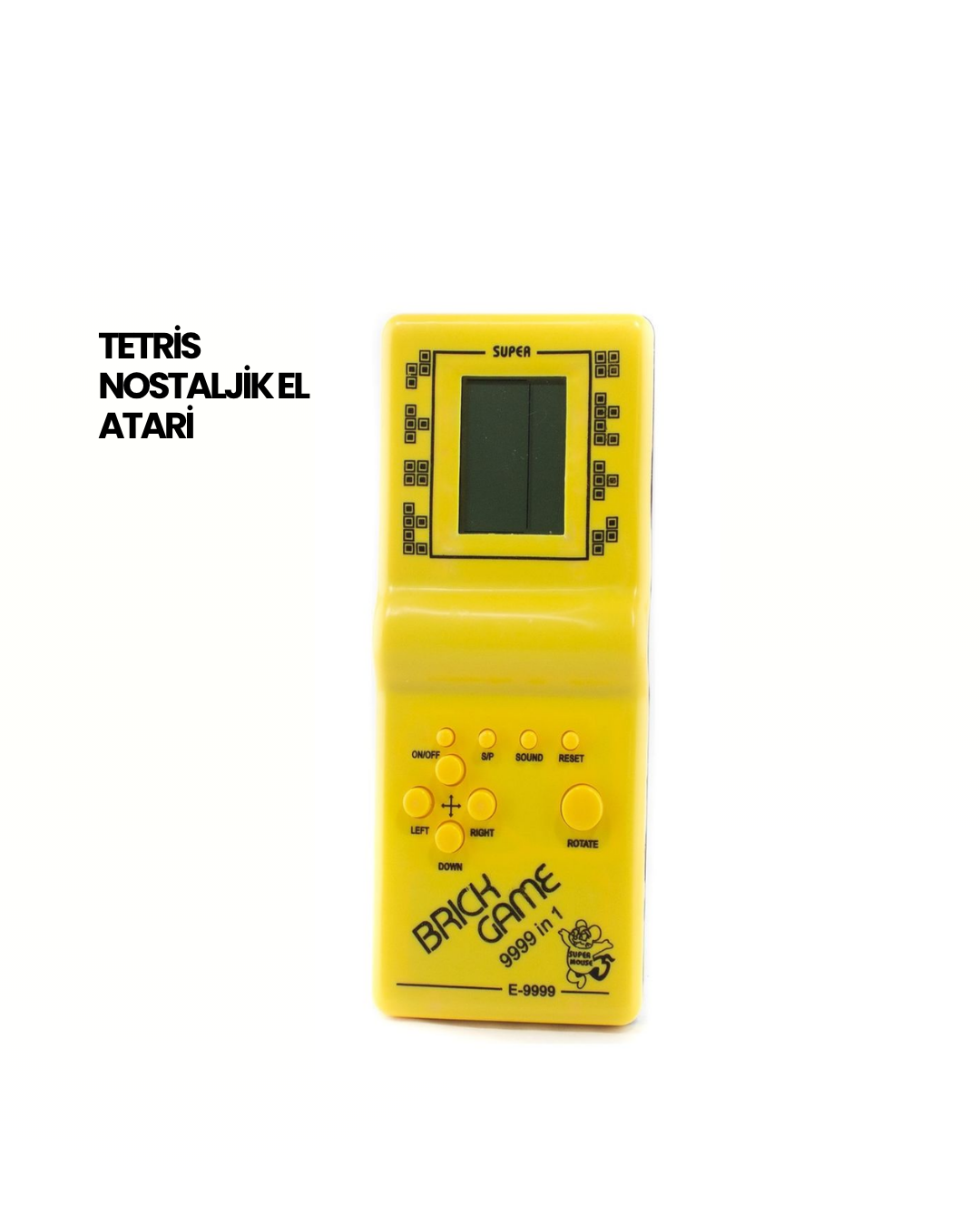 Klasik Gameboy Tetris Oyunu – Taşınabilir Pil ile Çalışan Retro El Konsolu