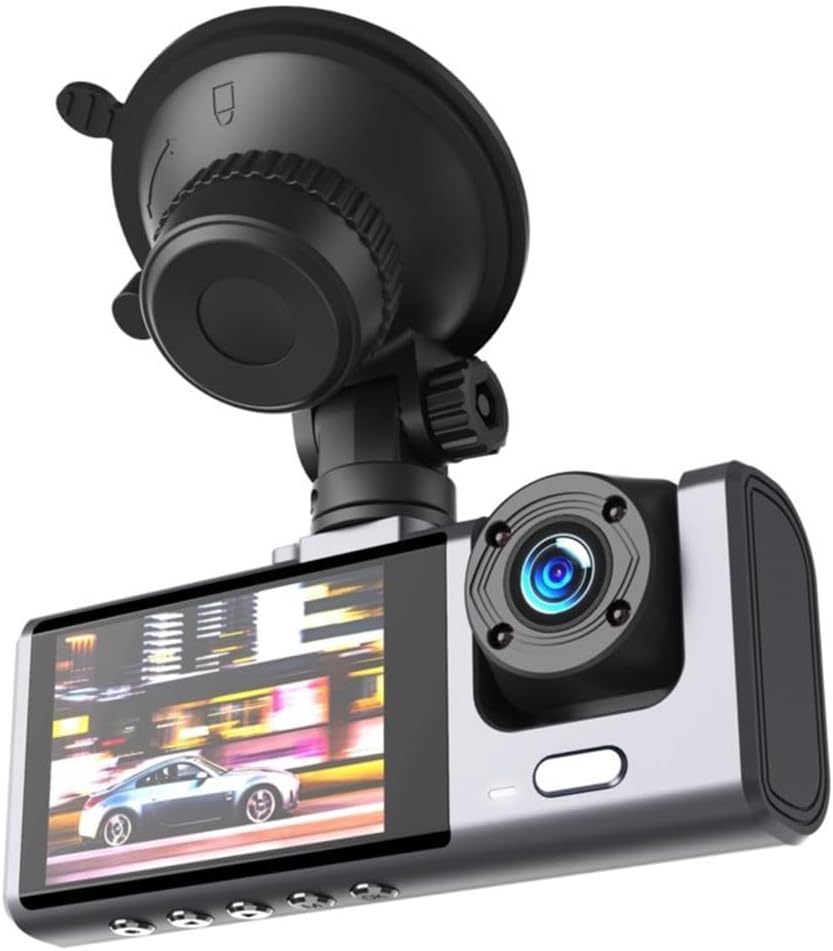 XO Araç Kamerası Full HD 1080P Video Kaydı 2 inç Boyutunda Ekran Aynı Anda İki Kamera Kanal Desteği ile Kayıt ve Hareket Algılama Özelliği XJ03