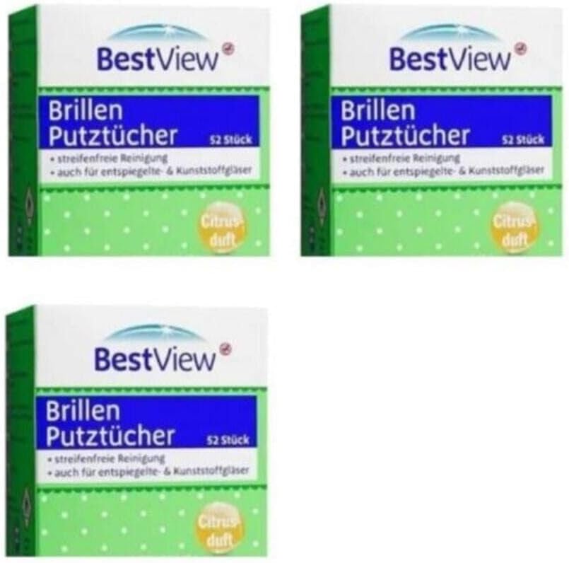 Bestview Best View Gözlük Telefon Ekran Temizleme Mendili 156 Adet Kutu