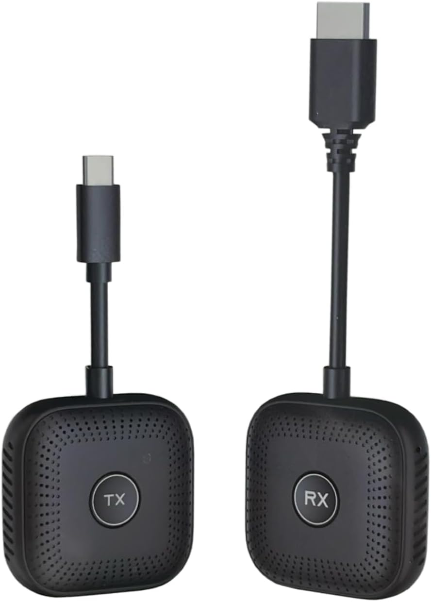 Kablosuz HD Görüntü Aktarıcı Seti USB-C TX RX | 1080P 60Hz Tak Çalıştır | Bilgisayar TV Bağlantı Kiti | İnternetsiz Ekran Yansıtma - S1 Type C