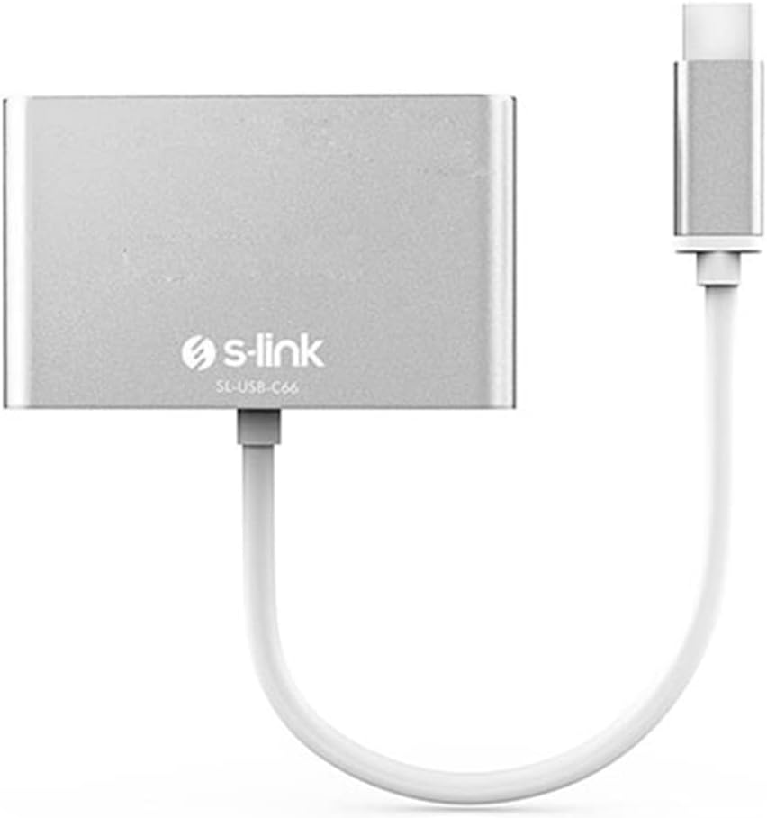 SL-USB-C66 Type-C to VGA+usb3.0+pd Kablo