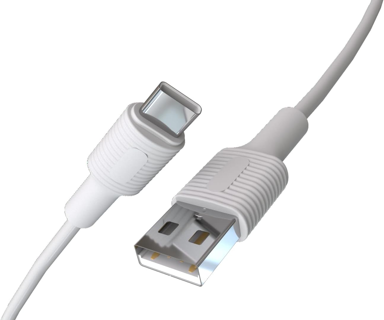 Coral USB A-C Hızlı Şarj Kablosu (Beyaz + Beyaz Uç) (120 CM)