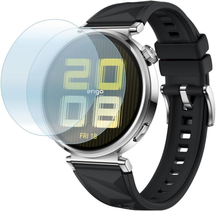Huawei Watch Gt 5 46mm İle Uyumlu Ekran Koruyucu Çizilmeye Dayanıklı Akıllı Saat Koruması, 9H Temperli Kırılmaz Esnek Nano Cam, Hd Şeffaf 2 Adet