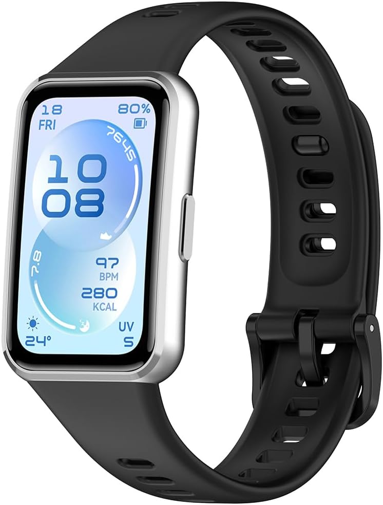 Huawei Band 8 Uyumlu Silikon Kordon, Dayanıklı, Rahat ve Şık Tasarım - Siyah Renk, Kolay Takıp Çıkarma, Sağlam Bağlantı, Tüm Gün Kullanıma Uygun, Spor ve Günlük Kullanım İçin