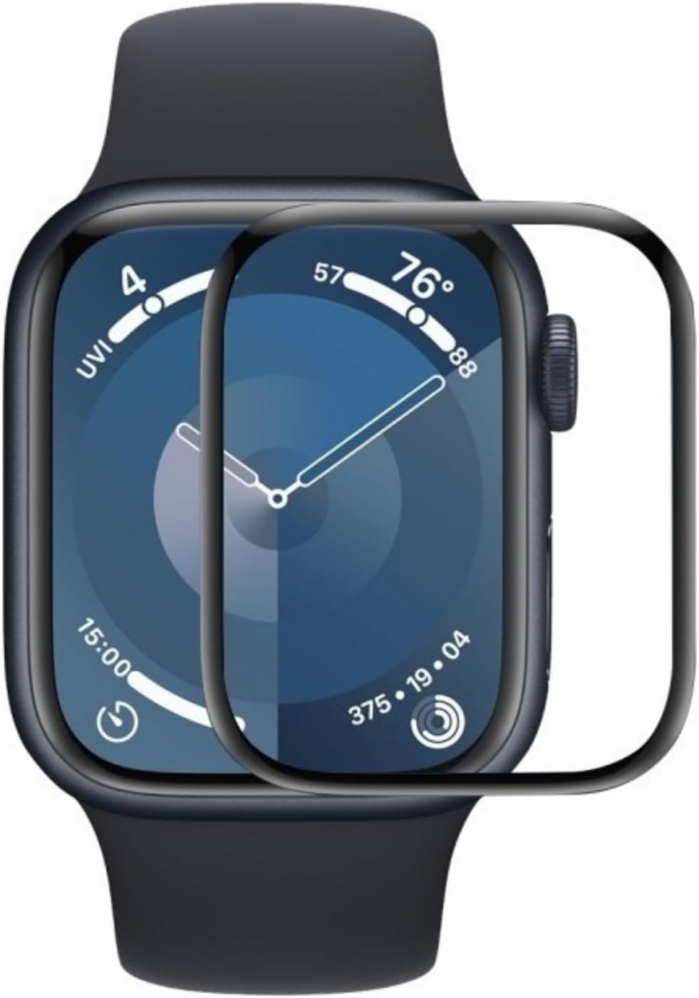 Apple Watch 10. Nesil 46mm Uyumlu 3D Full Ekran Koruyucu