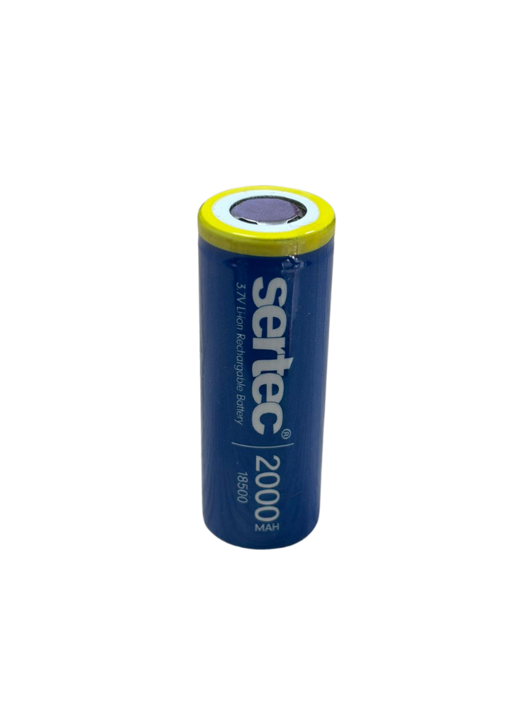 3.7V Li-ion 18500 2000 mAh 3C Şarjlı Pil