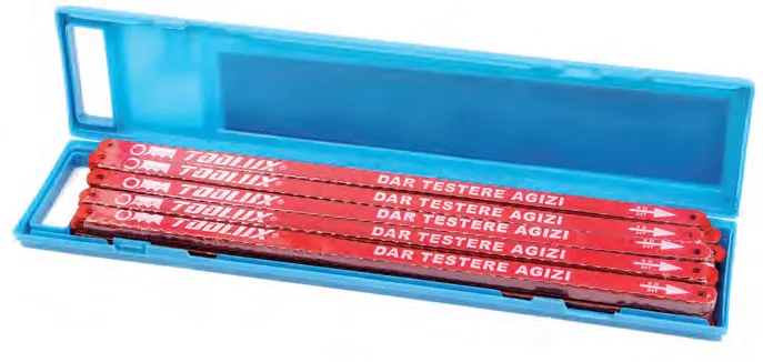 Dar Demir Testere Ağzı Çift Taraflı - 10 Adet