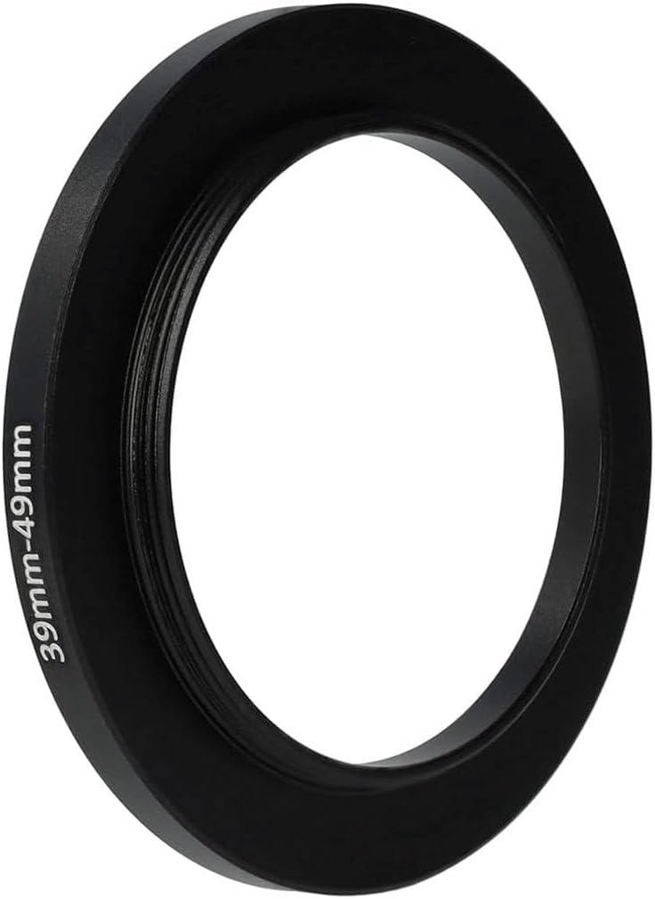 39mm – 49mm Step-Up Ring Adaptör – 39mm Lens için 49mm Filtre Dönüştürücü Halka (UV, CPL, ND Filtre Uyumlu)
