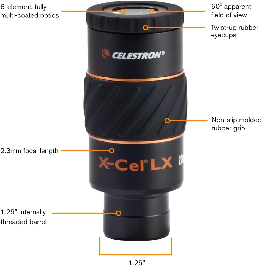 X-Cel LX Serisi - 1,25 inç mercek, 2,3 mm