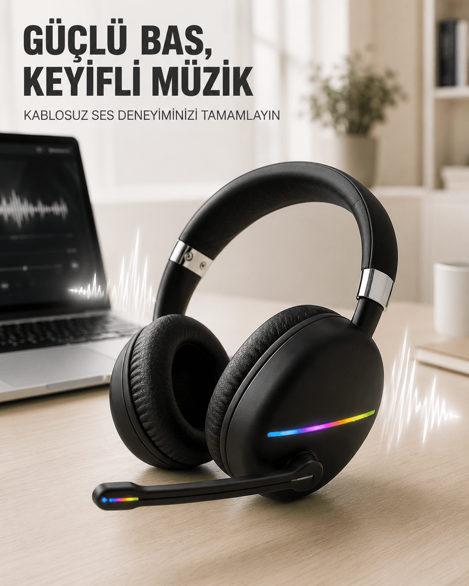 Rgb Siyah Kulaklık MAX-17