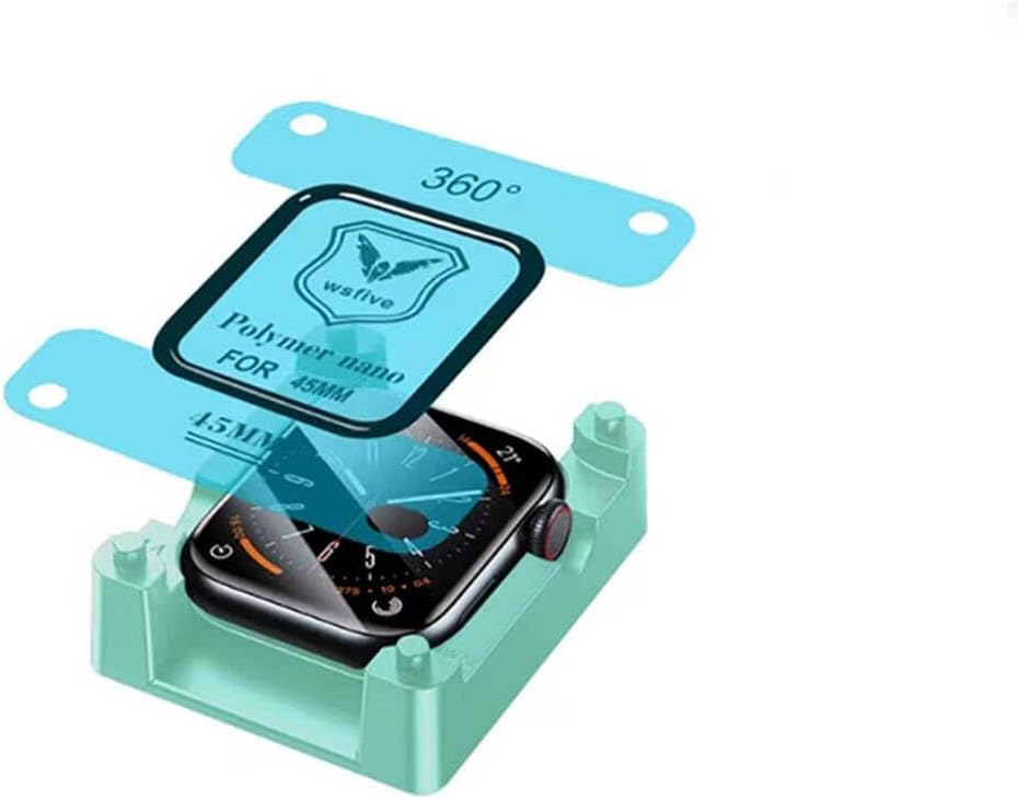 Apple ile uyumlu Watch 10/11 Serisi 42mm Polymer Nano Ekran Koruyucu + Kolay Uygulama Aparatlı
