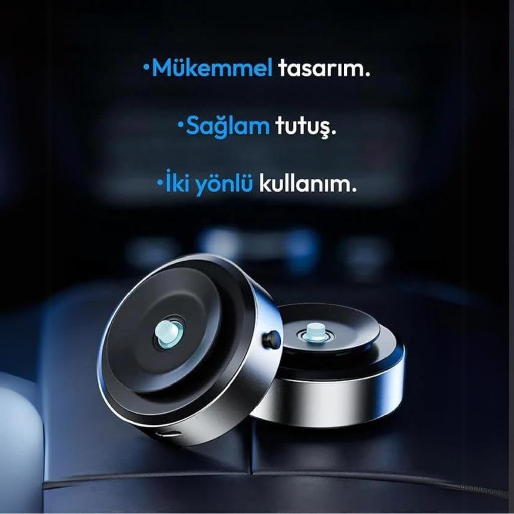 polham mobile Universal Süper Manyetik Vakum Adsorpsiyonlu Araç İçi Telefon Tutucu, Masaüstü, Duvar, Ayna, Uyumlu Tutucu