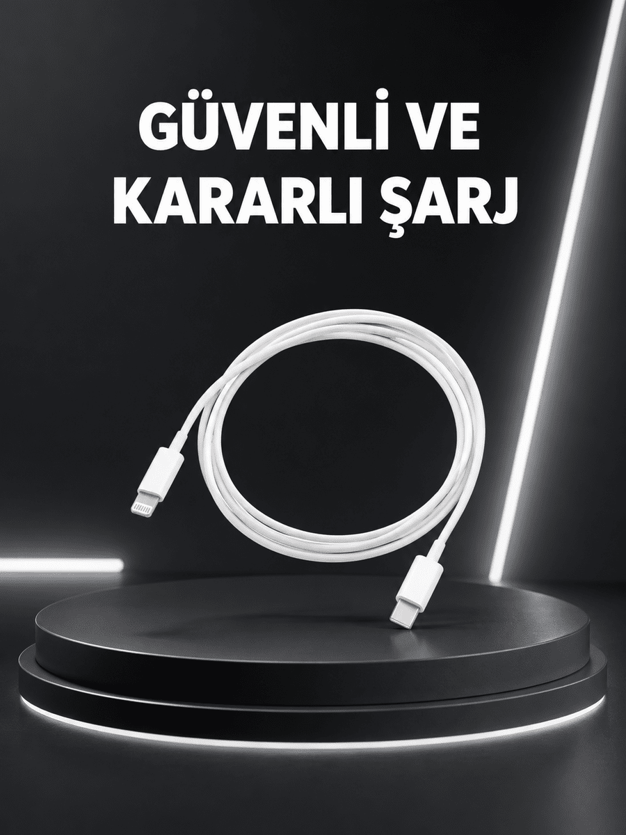 Dayanıklı TPE Lightning Kablo – 30W Hızlı Şarj ve Veri Transferi