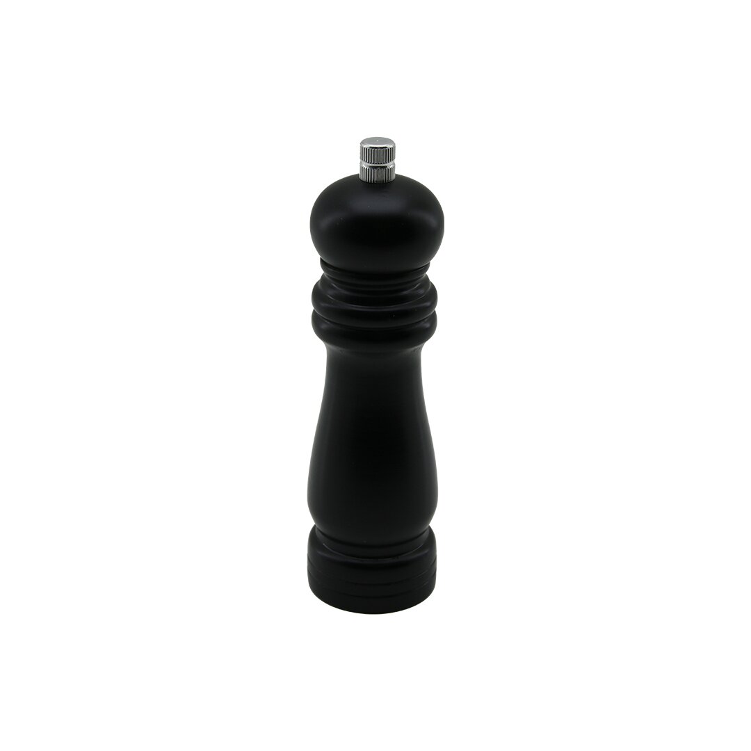 Siyah Ahşap Küçük= Çap: 4.5CM - Uzunluk: 15.5CM Tuz - Baharat Öğütücü