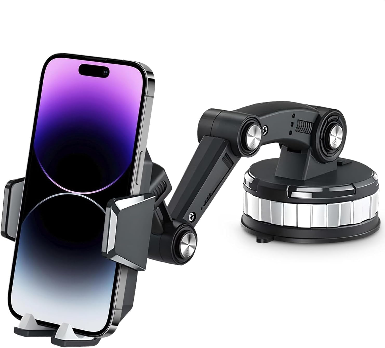 ARABA TIR VE KAMYON UYUMLU KATLANIR ARAÇ İÇİ TELEFON TUTUCUSU MEKANİZMALI DÖNEBİLİR BAŞLIK VE DÖNEBİLİR TABANLI UZUN HAREKET ÖZGÜRLÜĞÜ SAĞLAYAN CAM, KONSOLA SABİTLENİR VAKUM VE YAPIŞKAN ARAÇ TUTUCUSU