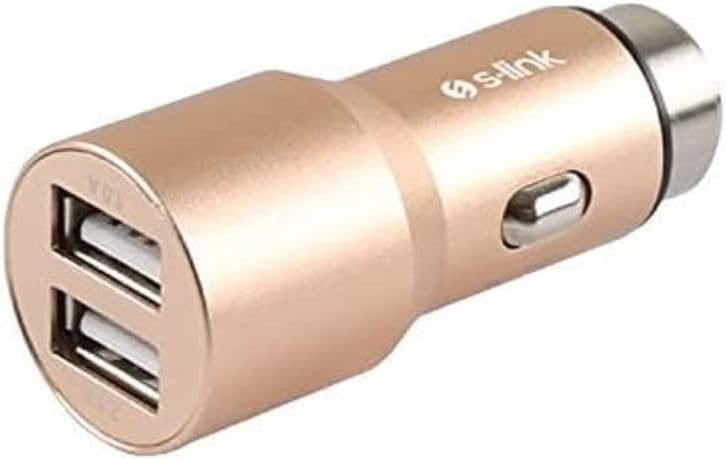 SW-C7 5V 3.1A Çift Usb Gold Araç Şarj Cihazı