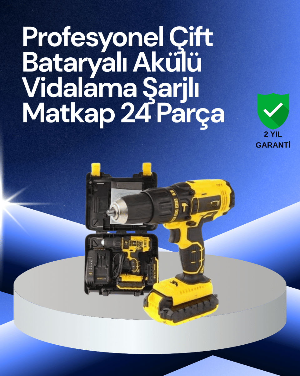 12V Akülü Matkap –Ergonomik ve Yüksek Performanslı