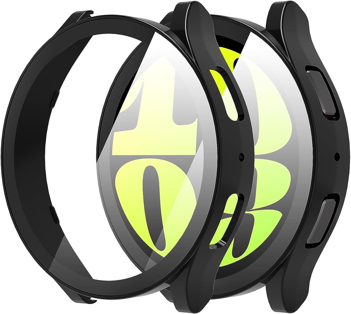 Samsung Galaxy Watch 6 40mm Kılıf Matte Premium Slim WatchBand Siyah [Galaxy Watch 6 40mm ile Uyumlu Kılıf - Siyah]