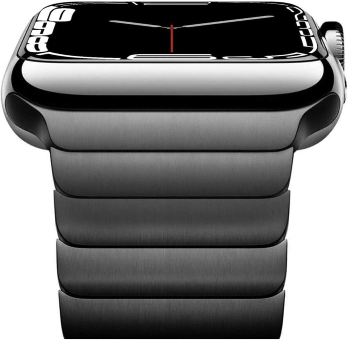 Apple ile uyumlu Watch 42mm 44mm 45mm 49mm 1/2/3/4/5/6/se/se2/7/8/9/ultra 1/2 Baklalı Metal Kordon