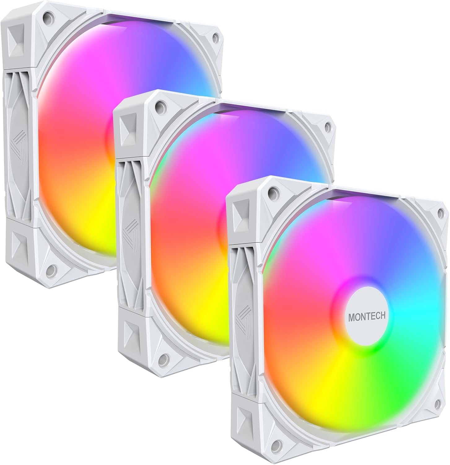 E28 ARGB 120 mm Kasa Fanı, Gelişmiş Soğutma Verimliliği için 28 mm Kalınlığında Fan, PWM 4 Pimli, FDB Rulman, Sessiz Düşük Gürültü, 2000 RPM, AIO Uyumlu (Beyaz, 3'ü 1 Arada Paket)