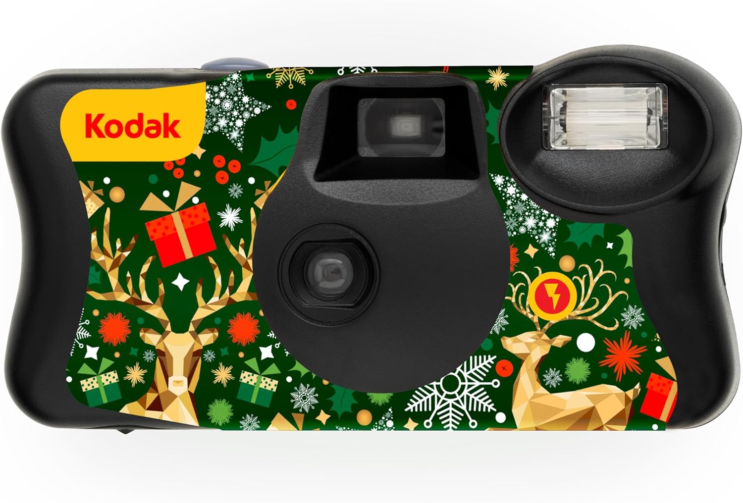 Kodak Funsaver Flash Chrismes 39 poz Özel seri Sınırlı üretim Tek kullanımlık analog fotoğraf makinesi