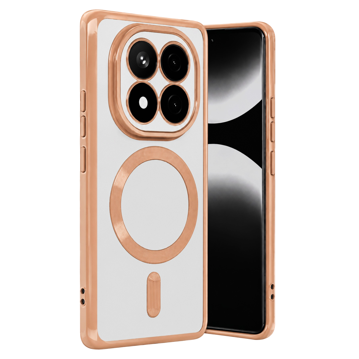Xiaomi Redmi Note 15 4G Kross Magneticsafe Kapak - Rose