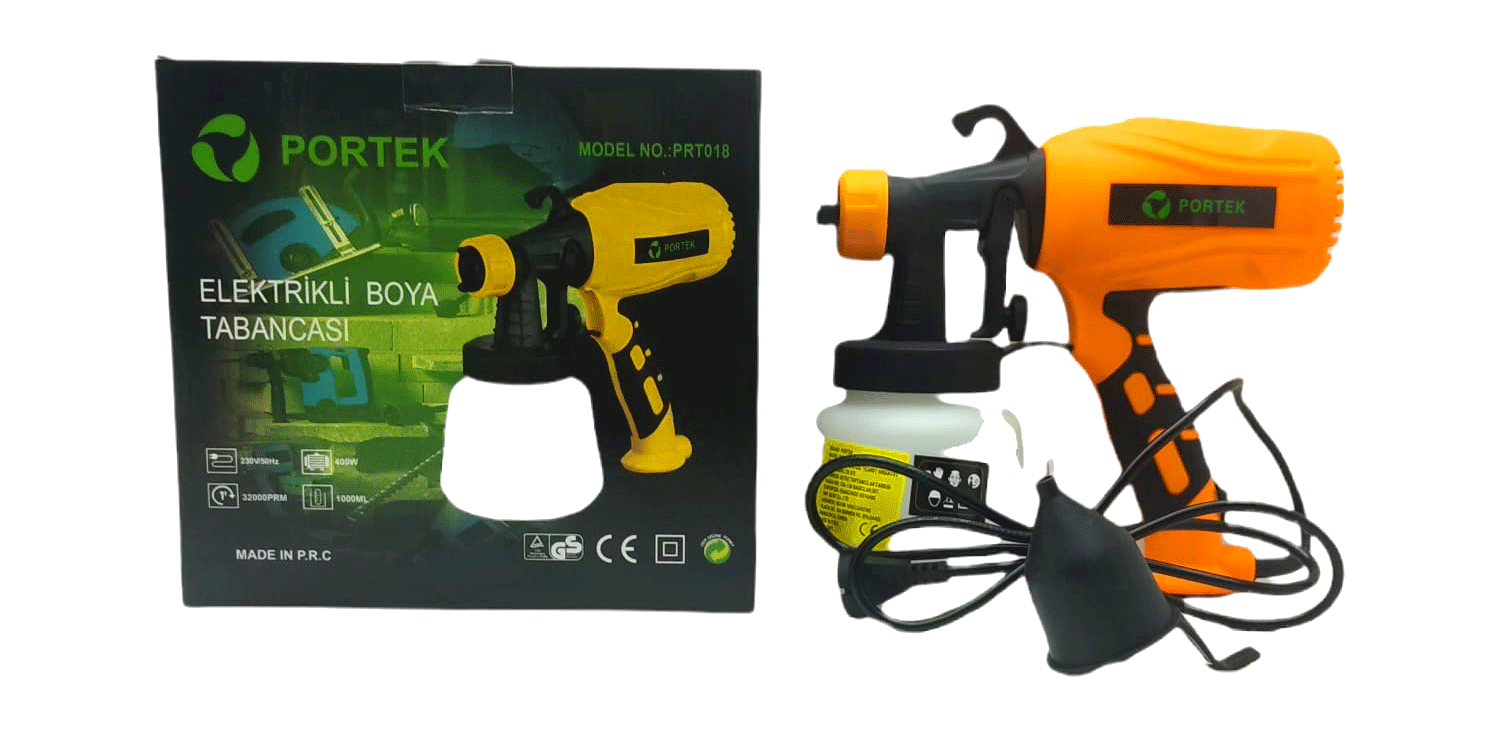 Elektrikli Boya Tabancası 1000 ML.400W PRT-018