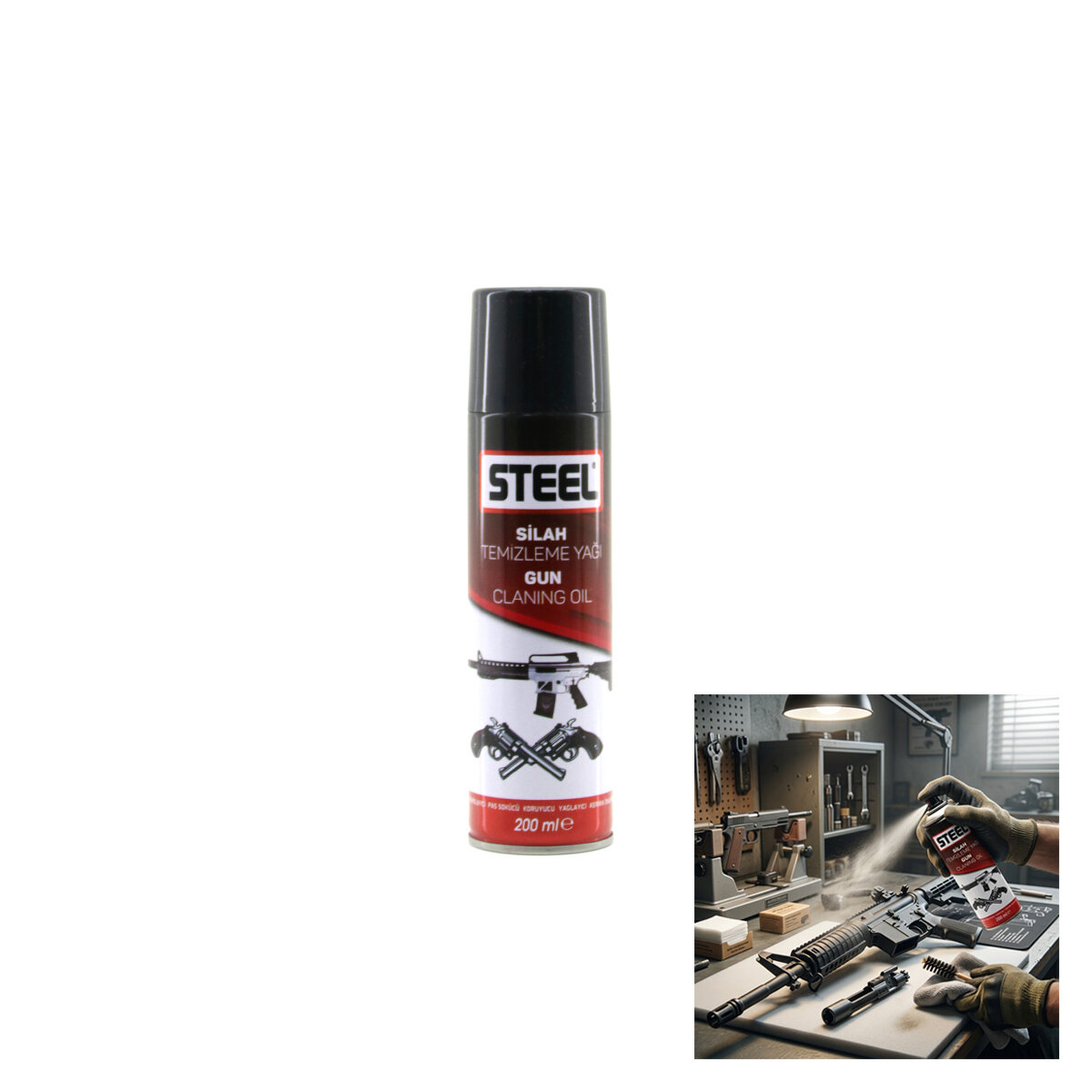 Silah Temizleme Yağı - Sprey 200ML