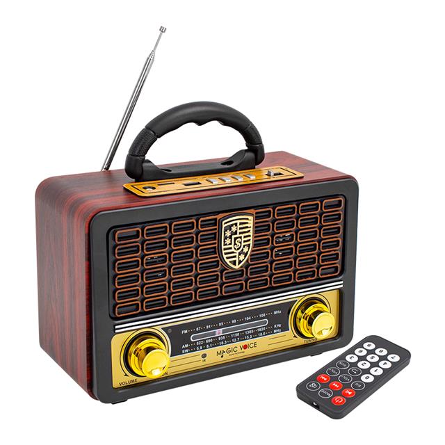 MagicVoice MV-110BT USB - SD - FM - Bluetooth Destekli Nostaljik Radyo