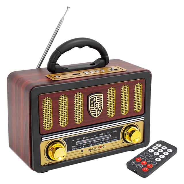 MagicVoice MV-114BT USB - SD - FM - Bluetooth Destekli Nostaljik Radyo