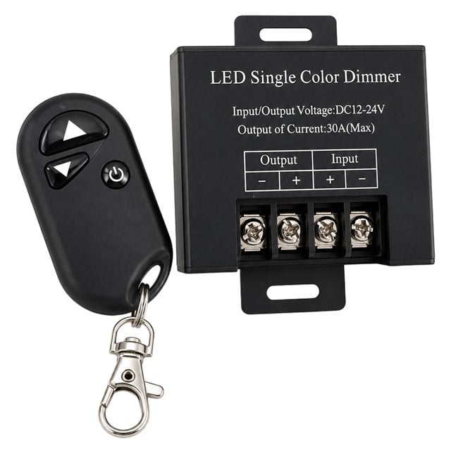 PM-37845 12V-24V 30A Tek Renk Şerit LED Dimmer RF Uzaktan Kumandalı Kontrol Cihazı