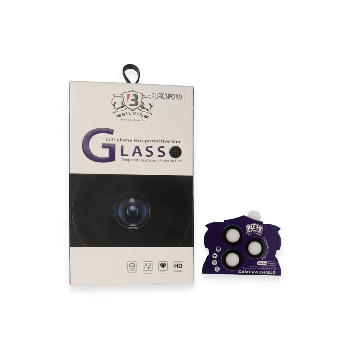 Apple iPhone 15 Pro Max Bilvis Titan Kamera Lens - Siyah