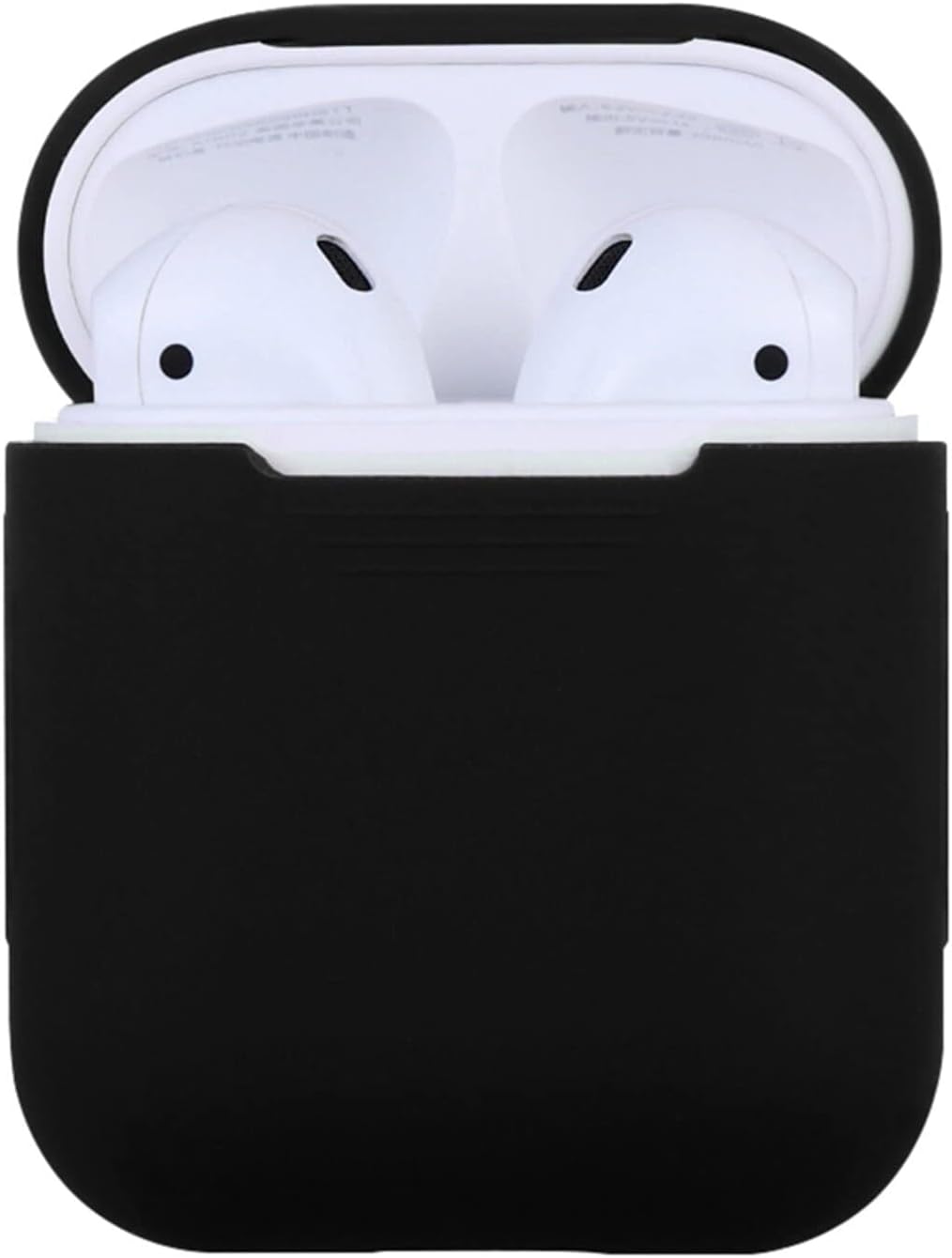 Apple AirPods 2/1 Nesil Uyumlu Kılıf Silicone Fit (Silikon) Black