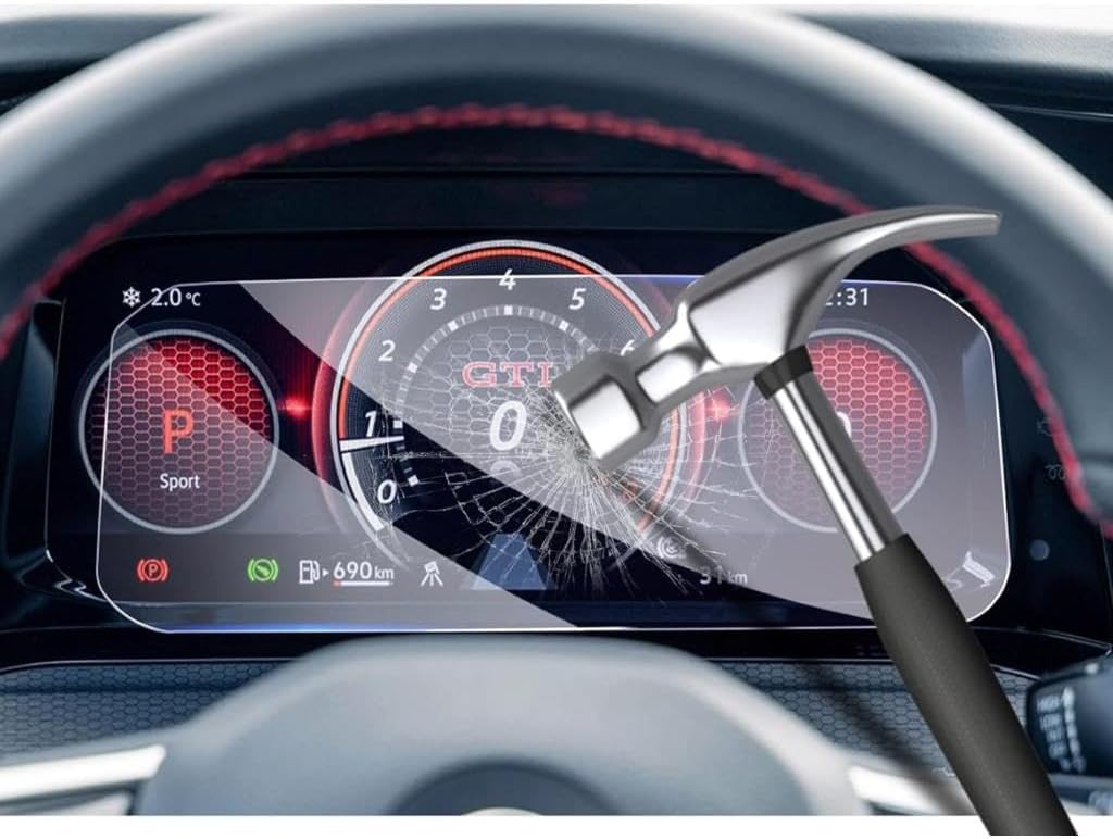 Volkswagen Golf 8.5 Dijital Gösterge 10 İnç İle Uyumlu Ekran Koruyucu