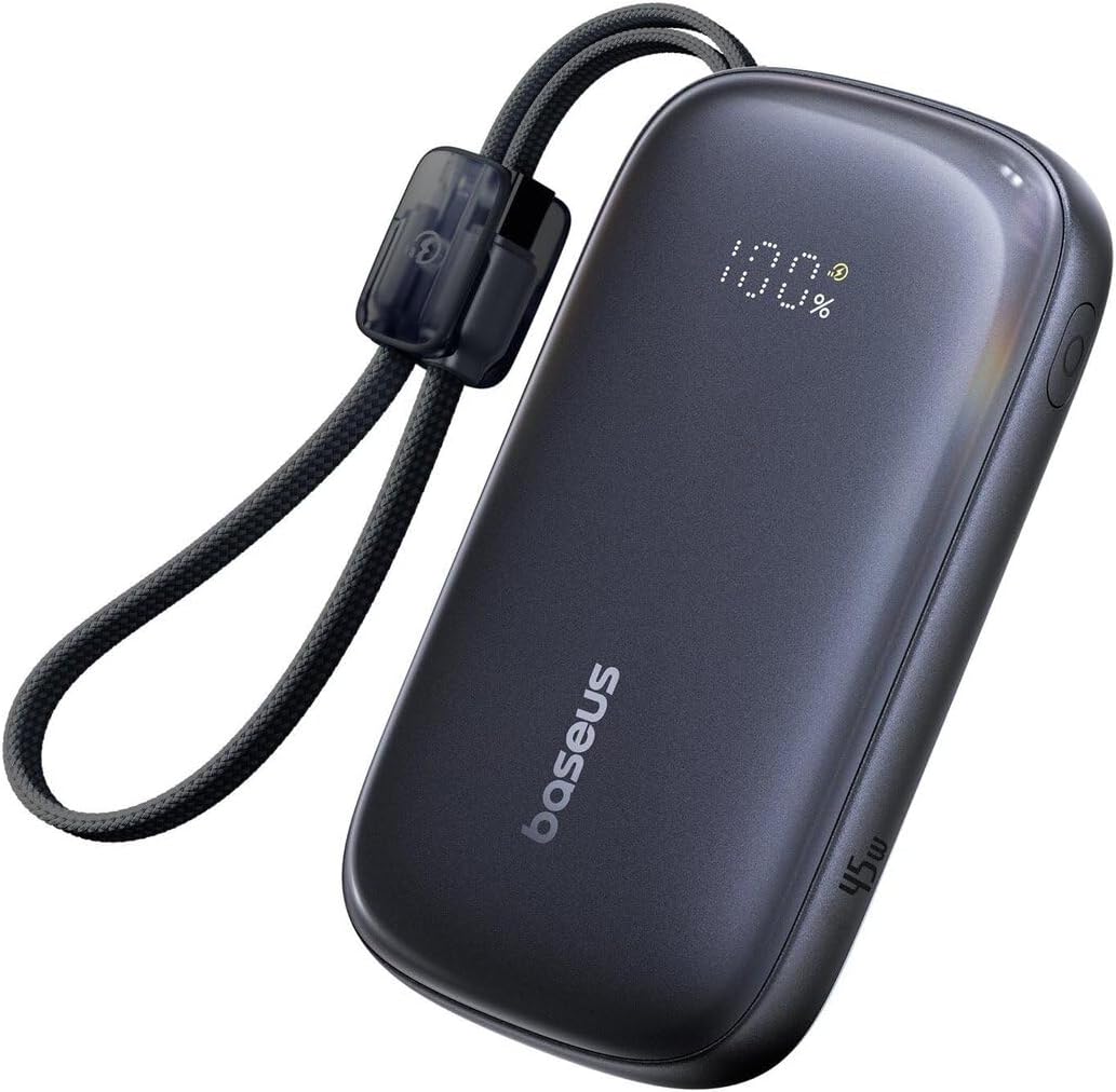 EnerFill FC21 QPow3 Ultra Dijital Göstergeli Powerbank 10.000 mAh 45W - Siyah