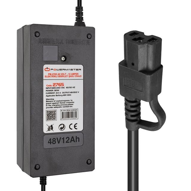 PM-2765 48 Volt - 12 Amper Elektrikli Bisiklet Şarj Cihazı