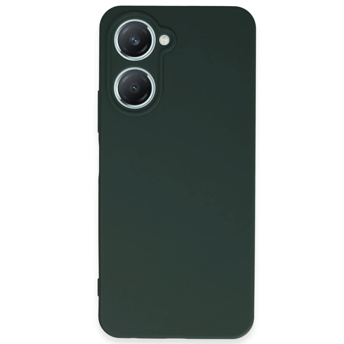 Vivo Y18 Kılıf First Silikon - Koyu Yeşil