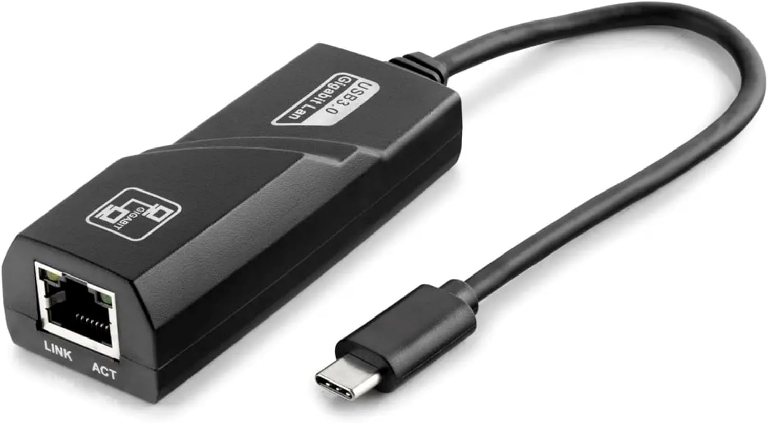 Type-C USB Ethernet Adaptörü 10/100 Mbps - RJ45 Kablolu İnternet Dönüştürücü, Laptop, Tablet, Telefon ve Bilgisayar Uyumlu, Siyah