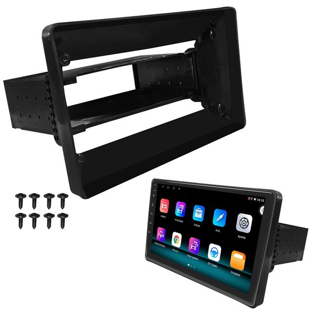 Navex NV-4287 Üniversal 10.1’’ Android Oto Tablet Çerçevesi 1 Din ABS Plastik Siyah