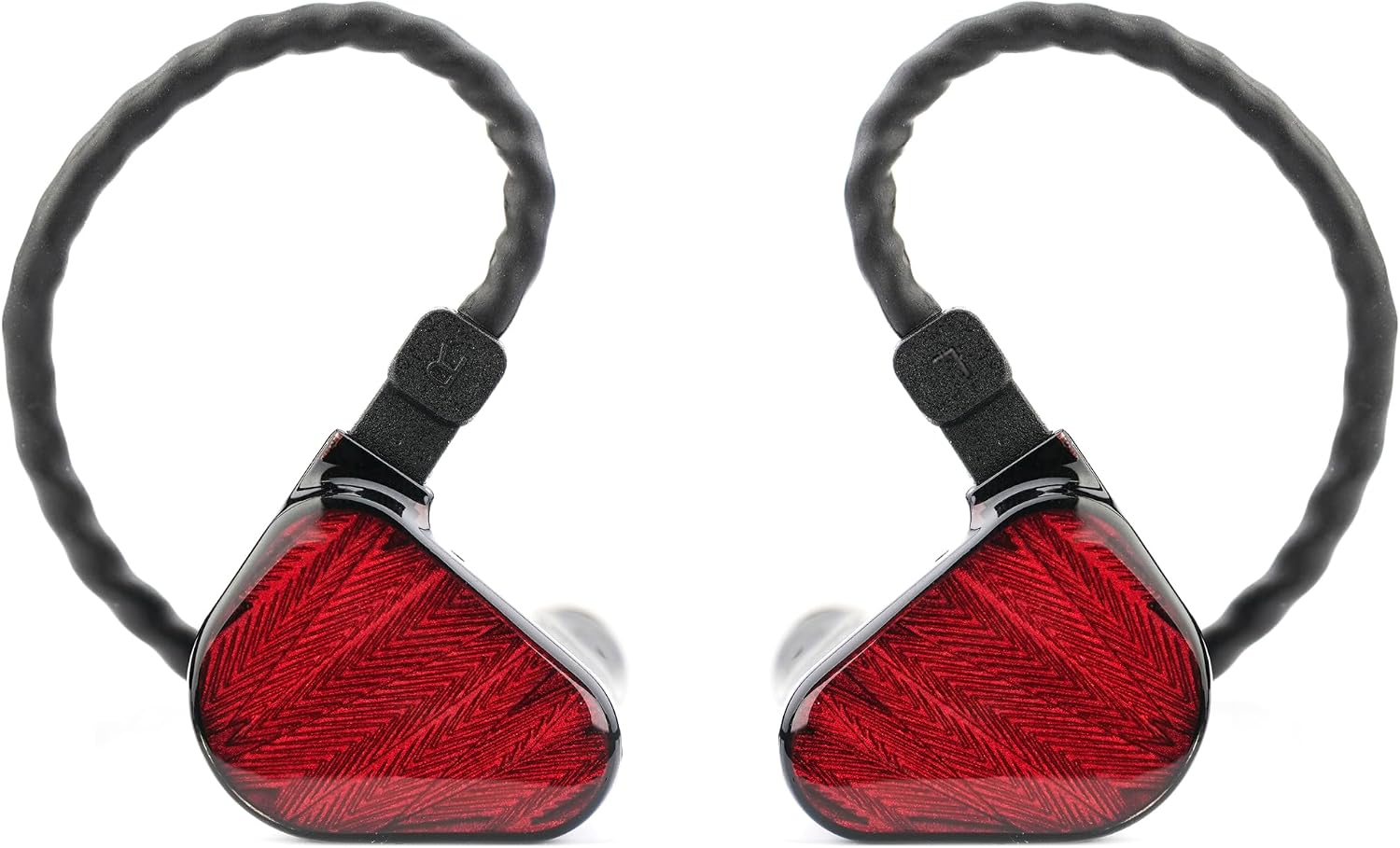 Zero Kırmızı Dual Dynamic Drivers In-Ear Headphone | Sahne, Stüdyo veya Odyofil için Çift Sürücülü Kulak içi/In-Ear Kablolu Monitör Kulaklık