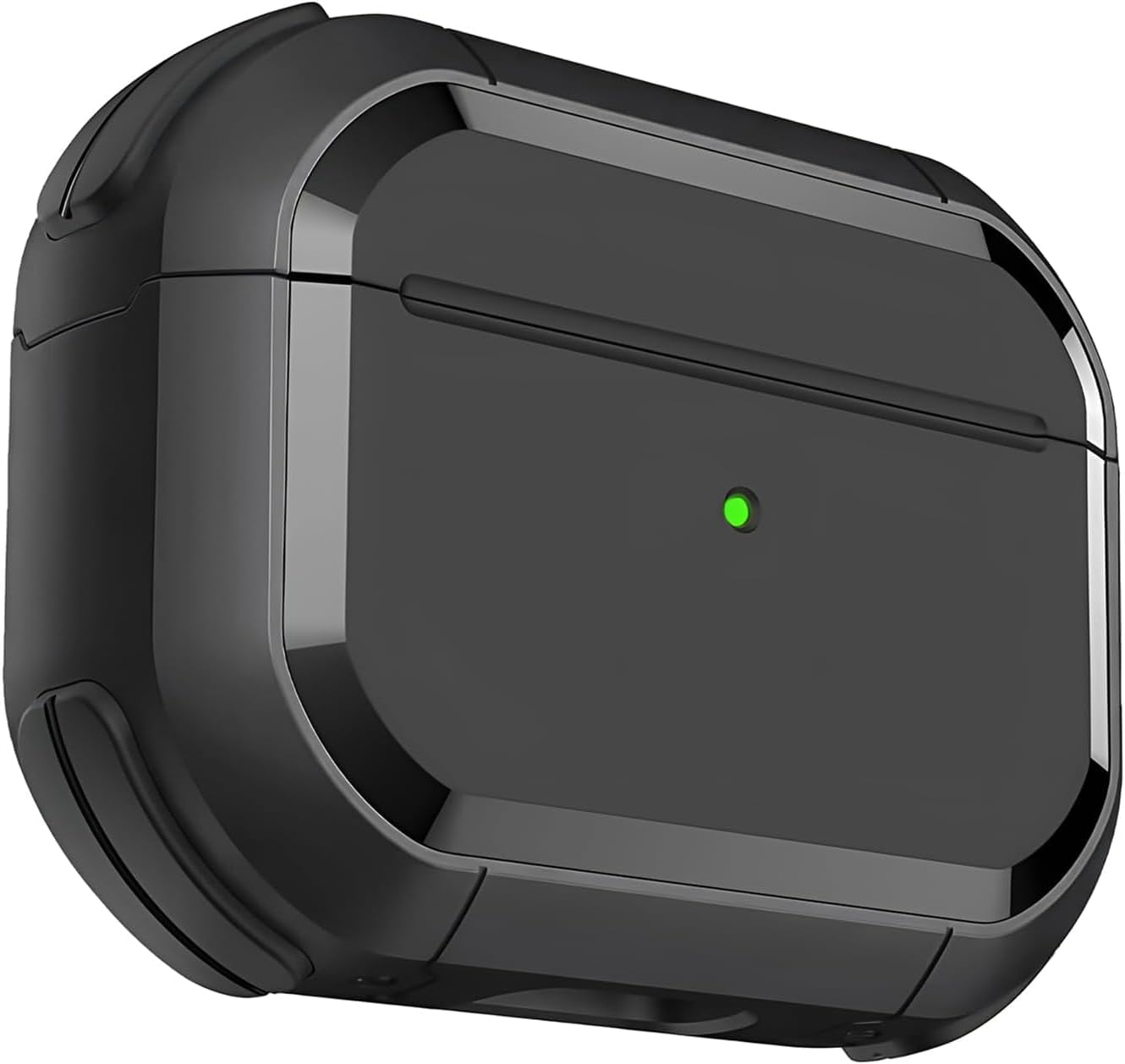 Airpods PRO 3 ile Uyumlu Armor Serisi Darbelere Karşı Ultra Güçlü Koruma Fiber Karbon Arka Tasarım Kılıf (Siyah, Airpods Pro 3 2025)