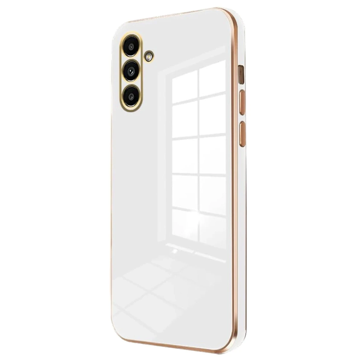 Samsung Galaxy A55 5G Kılıf Volet Silikon - Beyaz