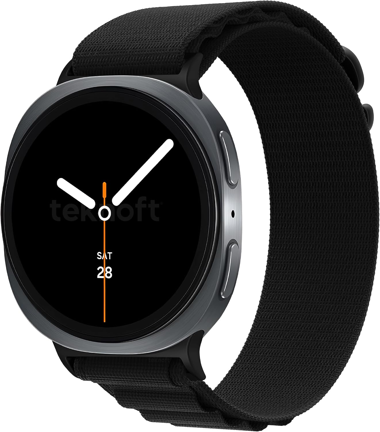 Samsung Galaxy Watch 9/8 (40mm/44mm) ve Watch 8 Classic (46mm) ile Uyumlu Metal Bağlantılı, Hafif ve Yumuşak Kumaş Alpine Loop Kordon