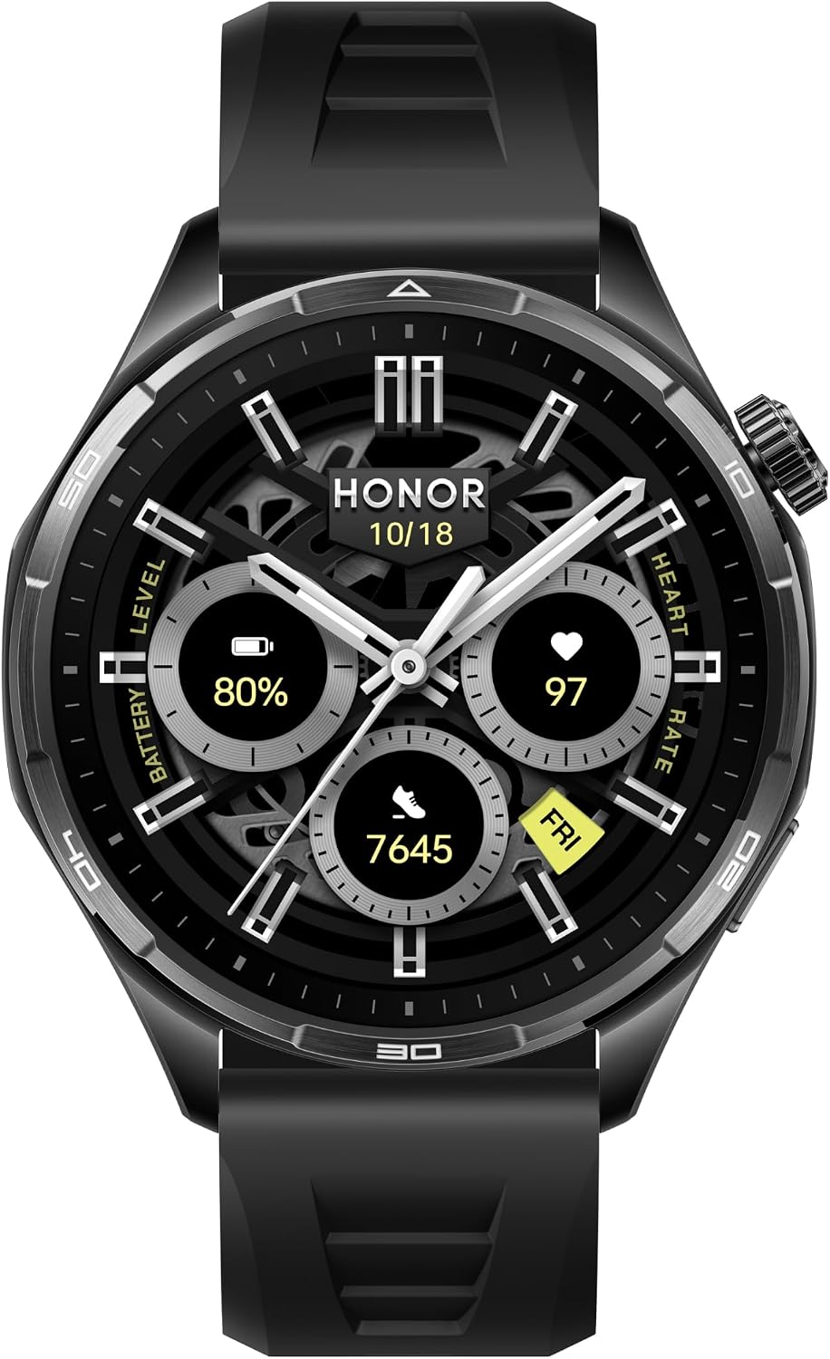 Watch 6 Smartwatch, 35 Günlük Pil, Çift Bantlı GPS, 123 Spor Modu, 3000 Nit AMOLED Ekran, AI Sağlık Taraması - Gölge Siyahı