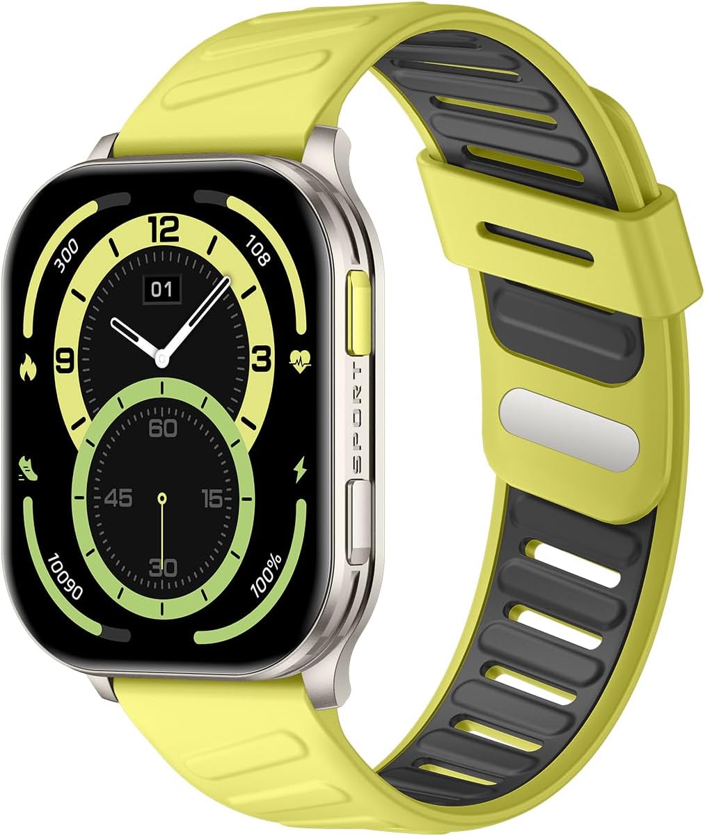 TSW4 47mm Ultra İnce 2.04” AMOLED Ekranlı Akıllı Saat – Dahili LED Fenerli, Bluetooth Aramalı, Nabız & SpO₂ Ölçer, iOS ve Android Uyumlu (Yeşil)