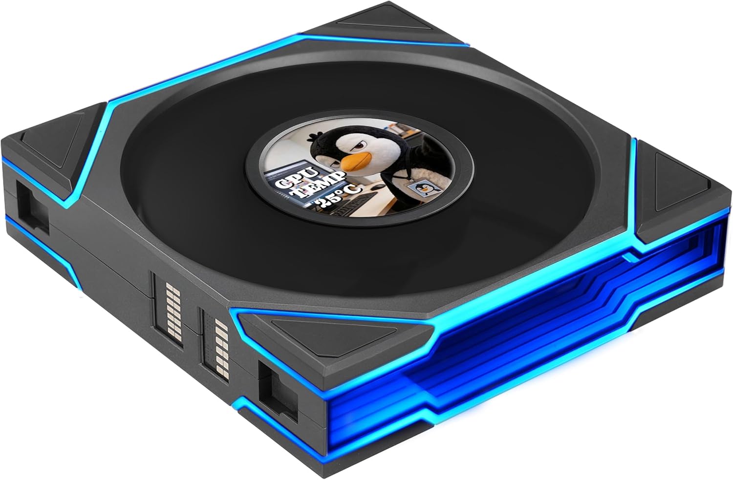 UNI FAN TL LCD FLEX Kablosuz, ARGB ve LCD Ekran - 120 mm, siyah
