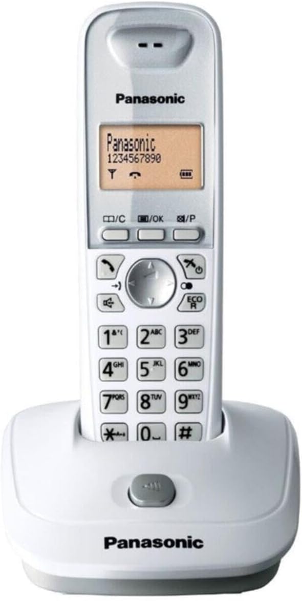 KX TG2511 Tg2511 Dect Telefon-Beyaz Dect Telefon, Beyaz