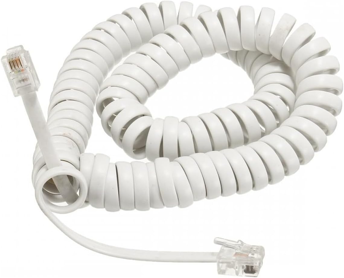 Spiral 3 Metre RJ11 Hat Ahize Telefon Bağlantı Kablosu