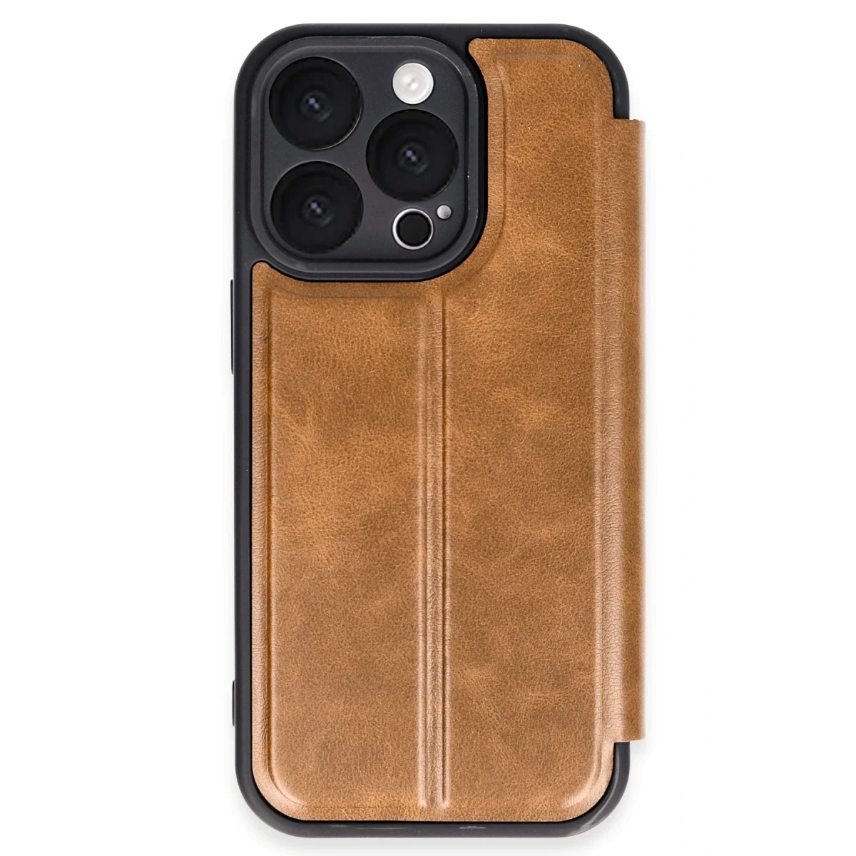 Apple iPhone 16 Pro Kılıf Flip Cover - Taba