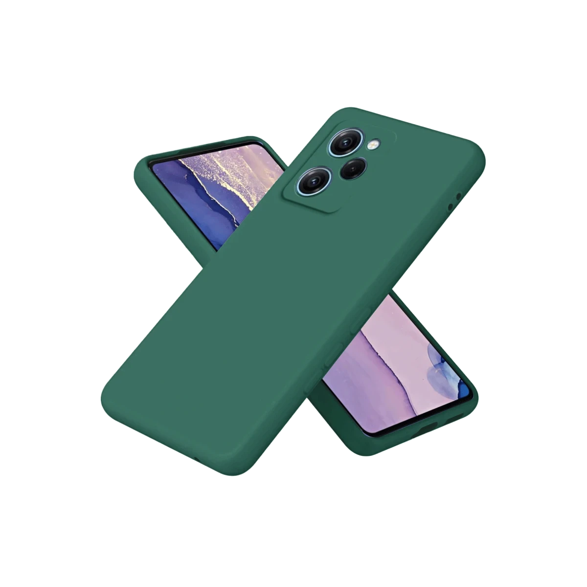 Xiaomi Poco X5 Pro 5G Nano içi Kadife Silikon - Koyu Yeşil
